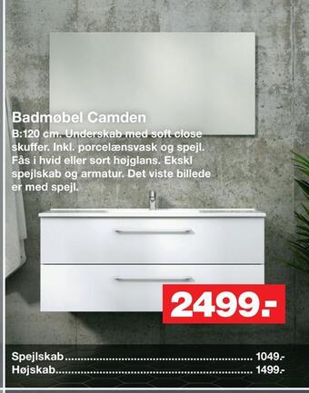 Bauhaus Badmøbel camden tilbud