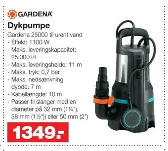 Bauhaus Dykpumpe tilbud
