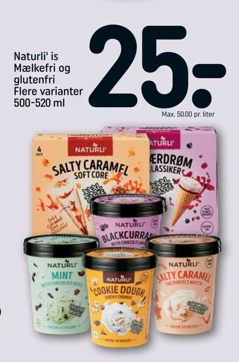 REMA 1000 Naturli' is Mælkefri og glutenfri tilbud