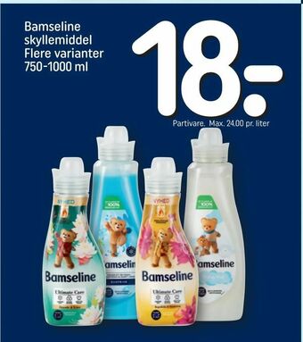 REMA 1000 Bamseline skyllemiddel tilbud