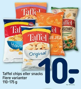 REMA 1000 Taffel chips eller snacks tilbud