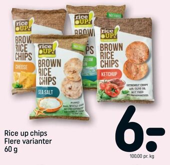 REMA 1000 Rice up chips tilbud
