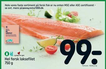 REMA 1000 Hel fersk laksefilet tilbud