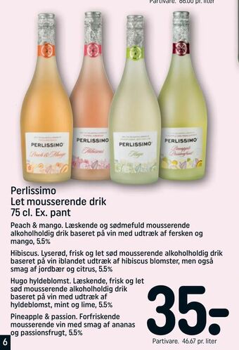 REMA 1000 Perlissimo Let mousserende drik tilbud