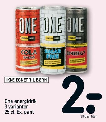 REMA 1000 One energidrik tilbud