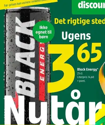 Coop 365 Black energy energidrik tilbud