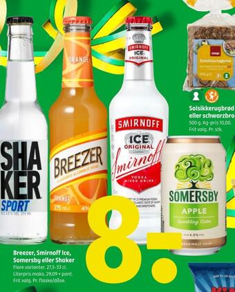 Coop 365 Smirnoff ice rtd-cider tilbud