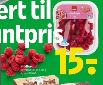 Coop 365 Coop hindbær tilbud