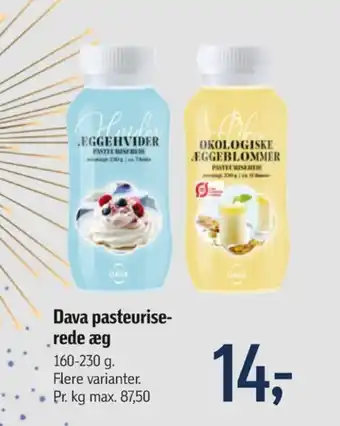 Føtex Dava foods pasteuriserede æggeblommer tilbud