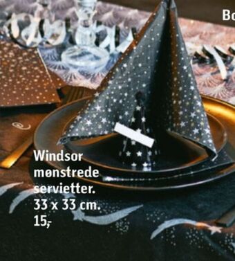 Føtex Windsor servietter tilbud