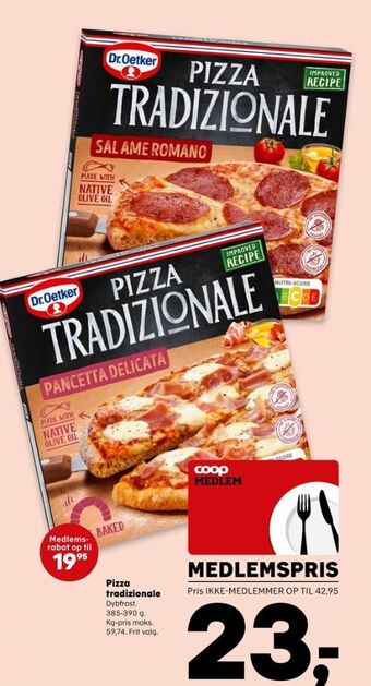 Kvickly Tradizionale pizza tilbud
