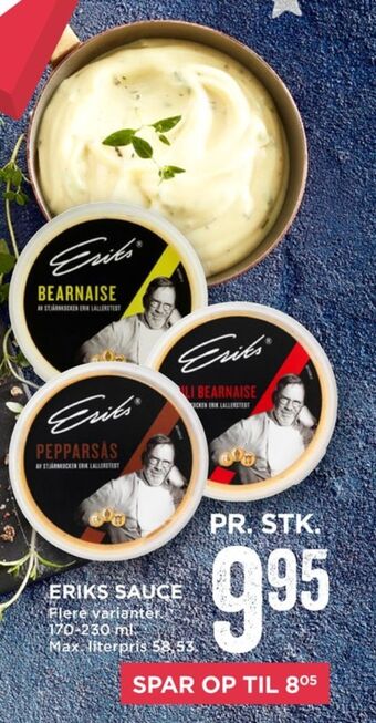 MENY Eriks saucer sauce flydende tilbud