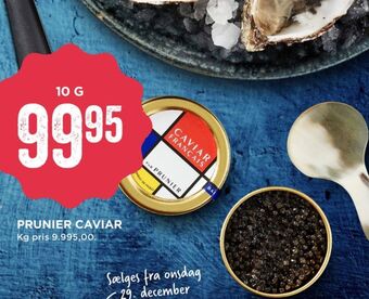 Prunier caviar kaviar