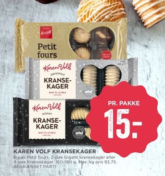 MENY Karen volf kransekage tilbud
