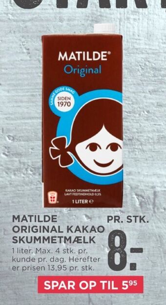 MENY Matilde chokolademælk tilbud