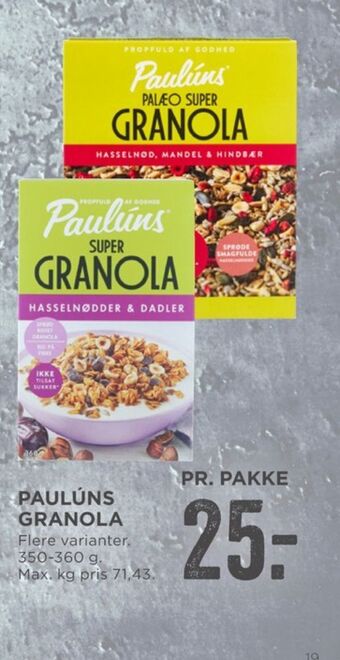 Pauluns granola