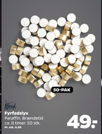 Netto Nord home living fyrfadslys tilbud