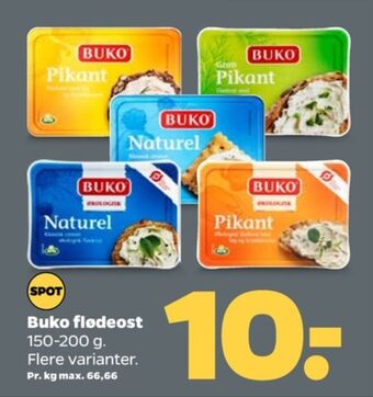 Netto Buko flødeost pikant tilbud