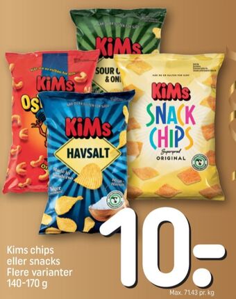 REMA 1000 Kims chips tilbud
