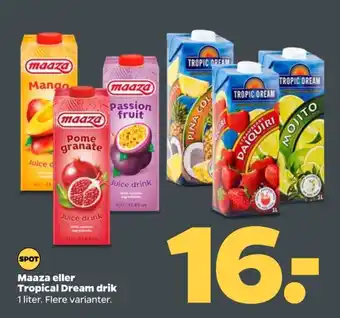 Netto Maaza granatæbledrik tilbud