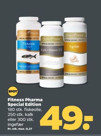 Netto Fitness pharma fiskeolie tilbud