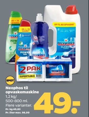 Neophos maskinopvask-pulver