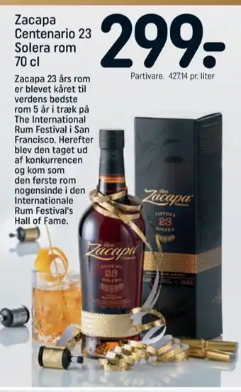 REMA 1000 Ron zacapa rom tilbud