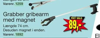 Harald Nyborg Grabber gribearm med magnet tilbud