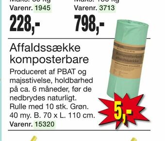 Harald Nyborg Affaldssække komposterbare tilbud