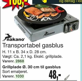 Harald Nyborg Grillplade Ø. 30 cm til gasblus tilbud