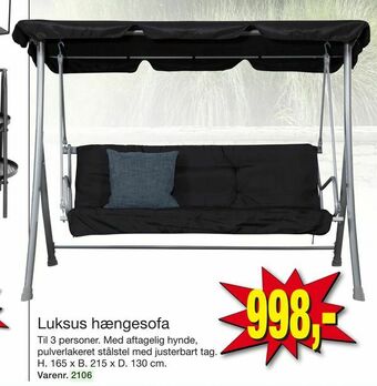 Harald Nyborg Luksus hængesofa tilbud