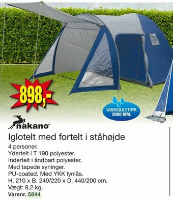 Harald Nyborg Iglotelt med fortelt i ståhøjde tilbud