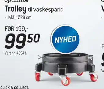 Thansen Trolley til vaskespand tilbud