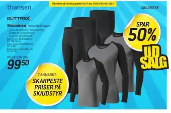 Skiundertøj herre/dame/barn