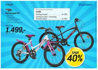 Thansen Børnecykel 20 tilbud