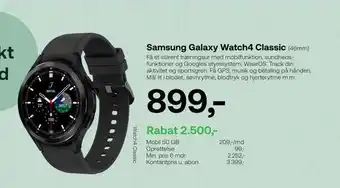YouSee Samsung galaxy watch4 classic tilbud