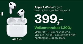 YouSee Apple airpods tilbud