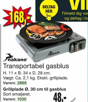 Harald Nyborg Transportabel gasblus tilbud