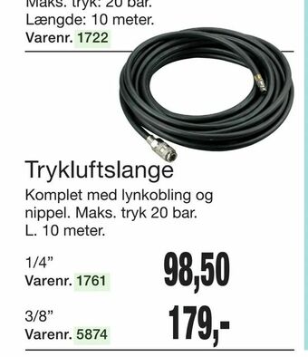 Harald Nyborg Trykluftslange tilbud
