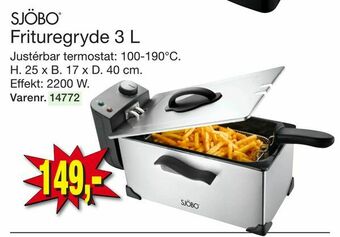 Harald Nyborg Frituregryde 3 L tilbud