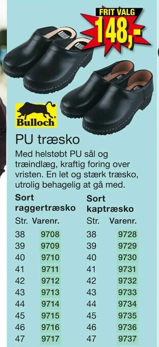 Harald Nyborg PU træsko tilbud