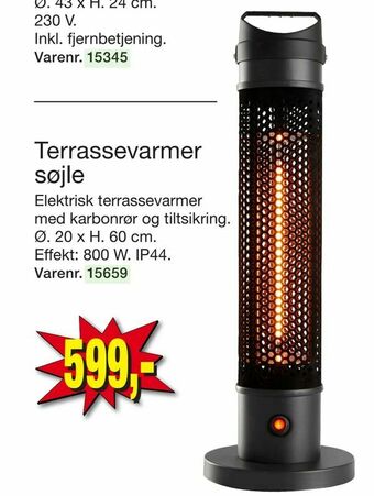 Harald Nyborg Terrassevarmer søjle tilbud