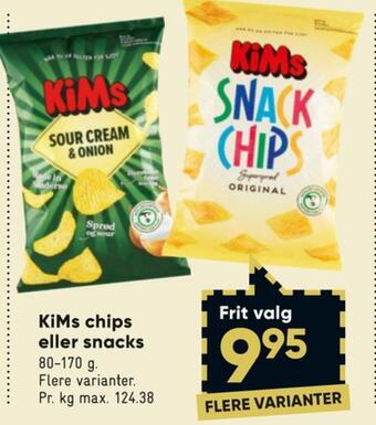 Bilka Kims chips tilbud