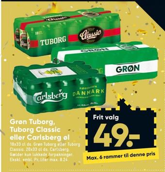 Bilka Grøn øl tilbud