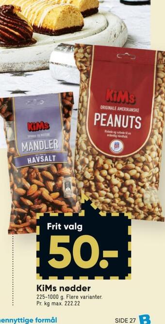 Bilka Kims peanuts tilbud