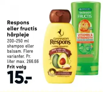 Bilka Fructis shampoo tilbud