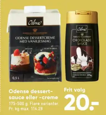 Bilka Odense dessertsauce flydende tilbud