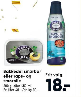 Bilka Bakkedal smørbar tilbud