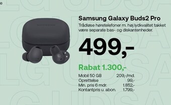 YouSee Samsung galaxy buds2 pro tilbud