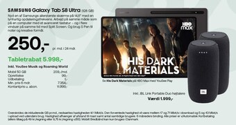 YouSee Samsung galaxy tab s8 ultra tilbud